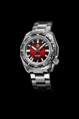 Hammerhead V3 300m Steel Crimson Red – Zelos Watches