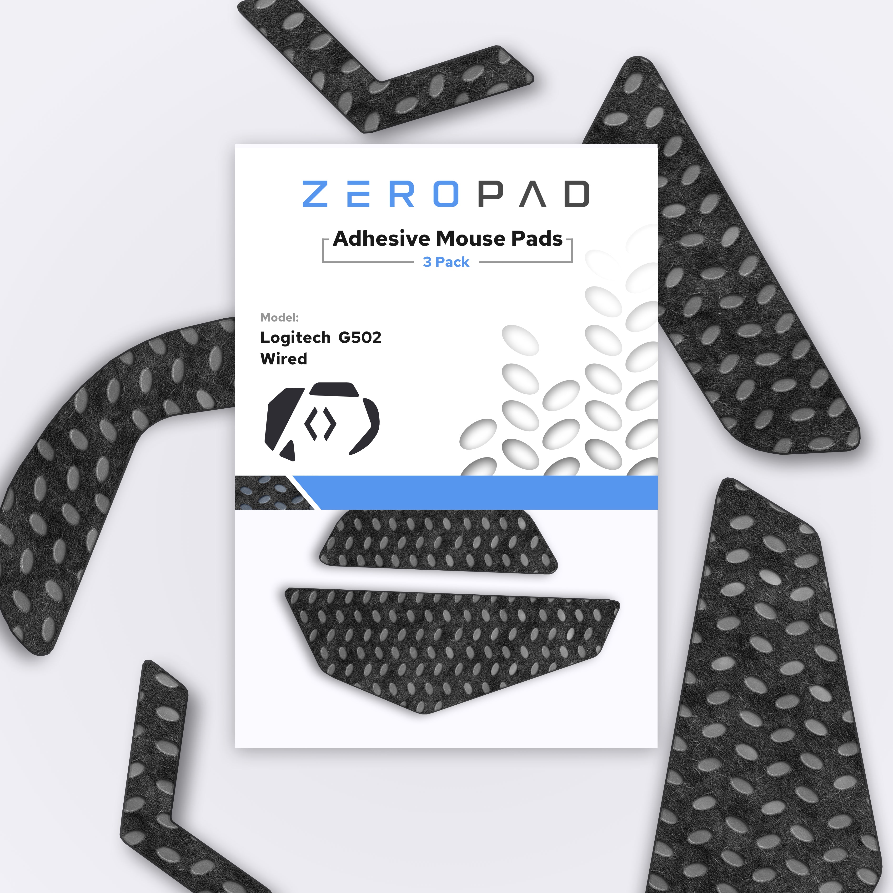 Mouse Pad for Logitech G502 (Wired) mouse - Mouse skates