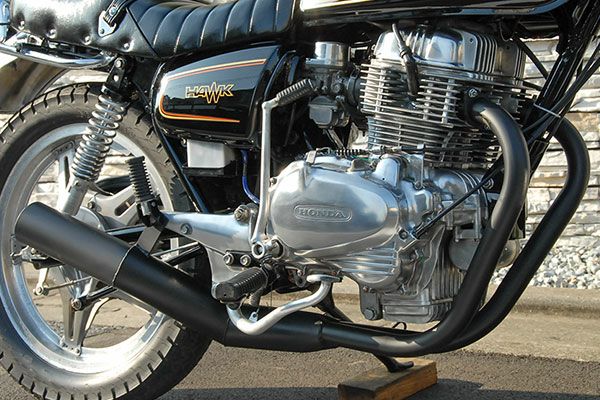 CB250/400T80φ極太バズー管【ブラック】 | 旧車バイクカスタムパーツの