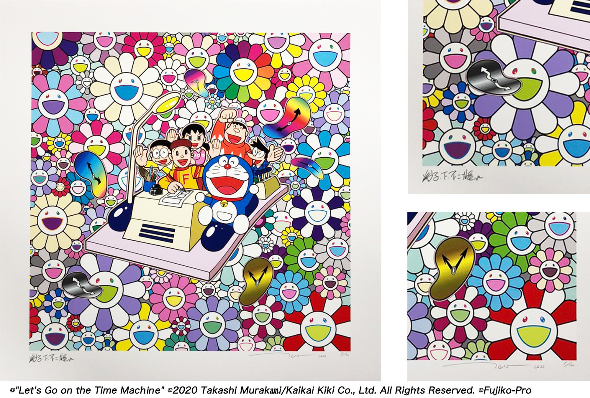 4月13日(火)よりWEBショップにて、村上隆×ドラえもん新作コラボ