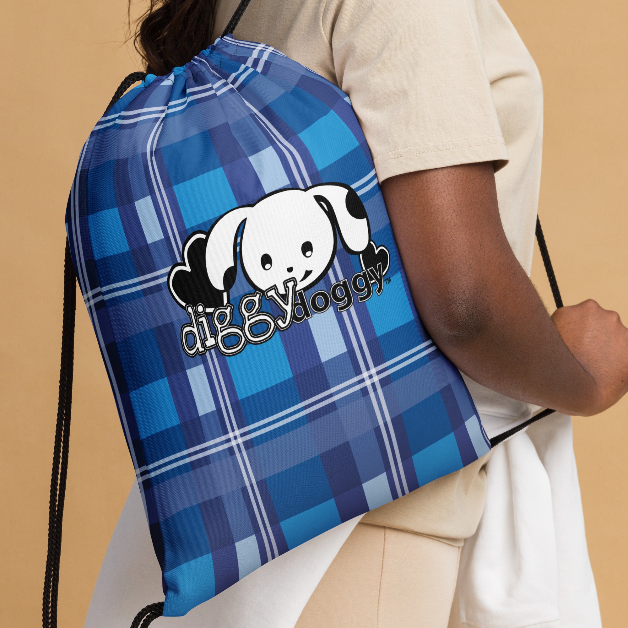 Diggy doggy logo Drawstring bag – Zion Kitty Club Store