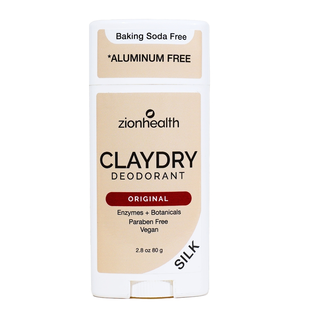 CLAYDRY Silk Vegan Deodorant Original |Extra Strength Odor Protection