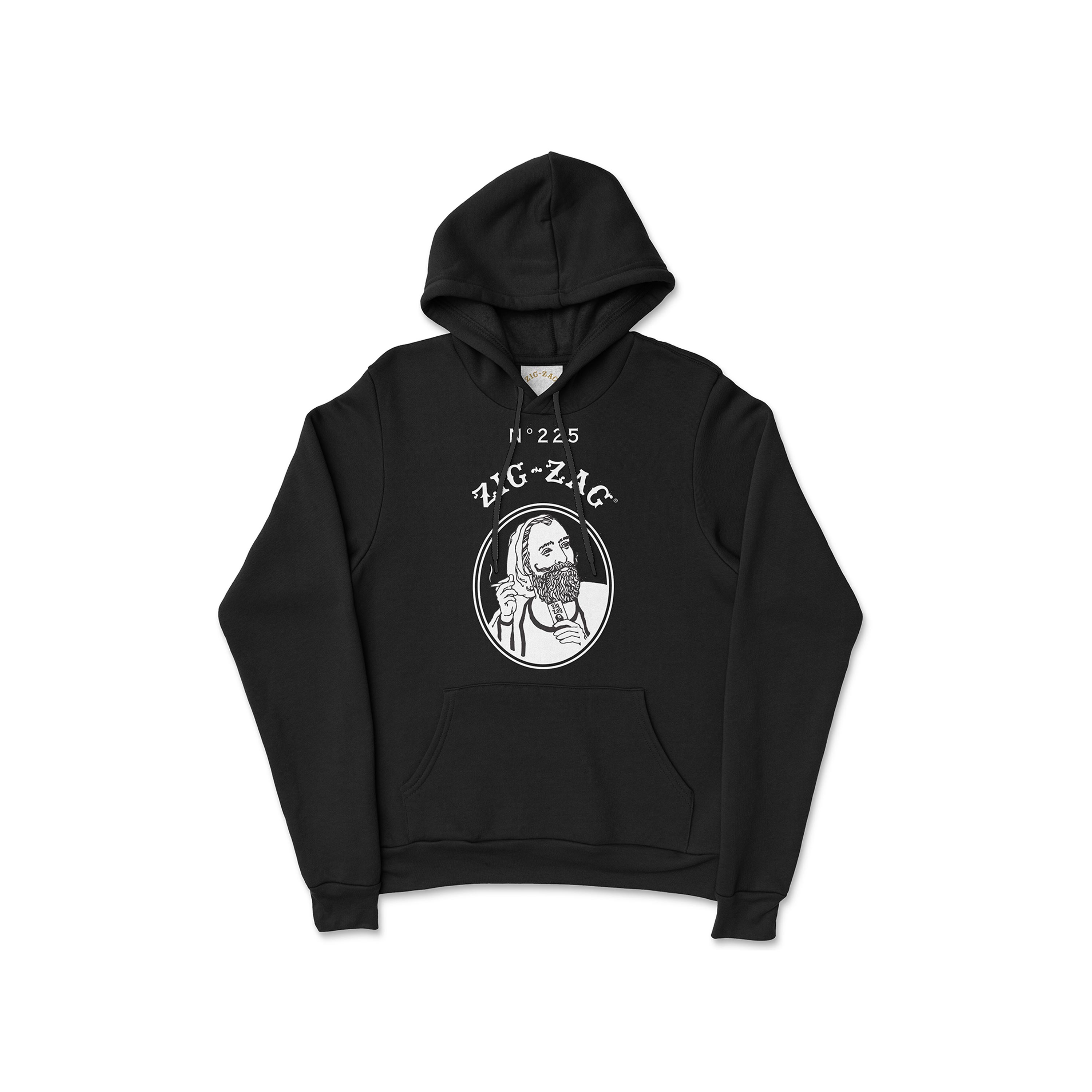 Zig-Zag Classic Pullover Hoodie Black | Zig-Zag