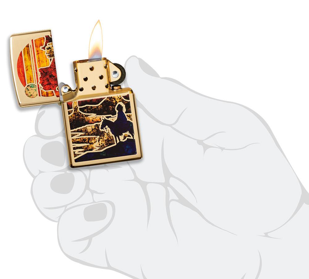 Zfusion Desert High Polish Brass Windproof Lighter – Zippo USA