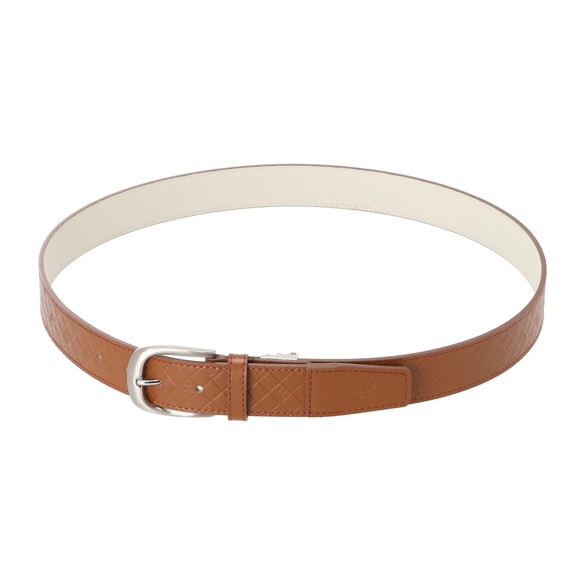 UNISEX エンボスベルト キャメル