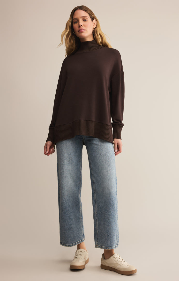 Sable Luxe Mock Neck Top – Z SUPPLY