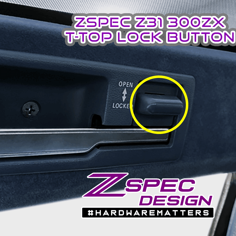 ZSPEC T-Top Lock-Buttons Pair, Nissan Z31 300zx, OE-Colors & Finish