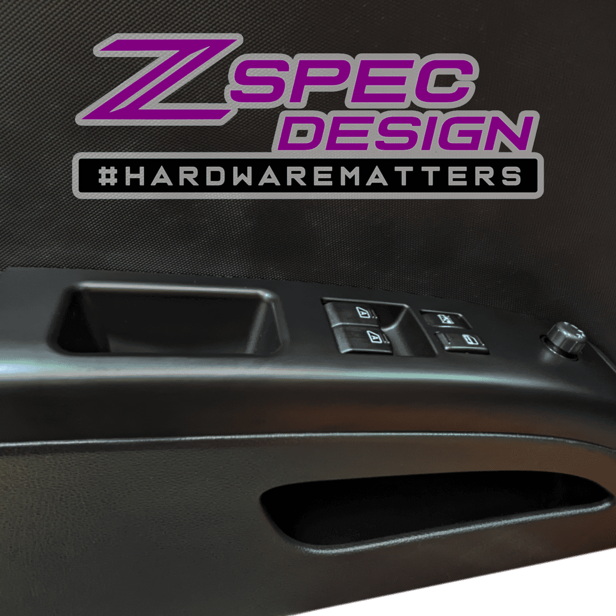 ZSPEC 350z Z33 Interior Door Window Switch Finishers, LHD 03-05, Black