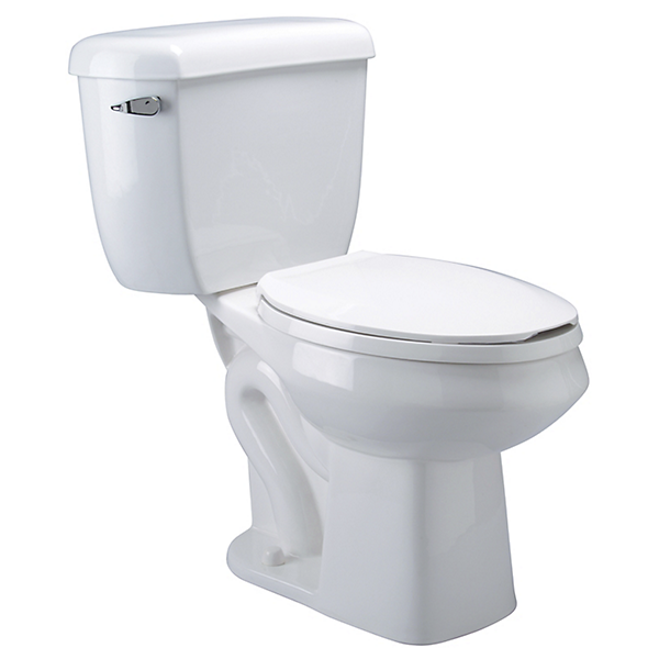2-Piece Pressure-Assist, Siphon Jet Toilet, 1.1 gpf, Elongated Rim