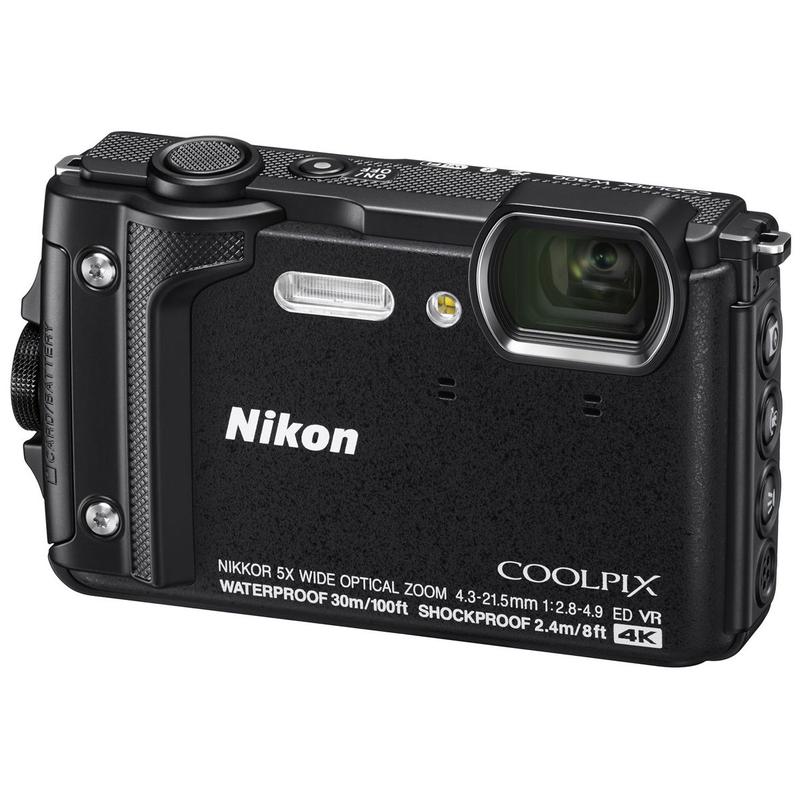 Câmera Nikon Coolpix W300 Wifi Gps À Prova D'água - Preta - Câmera
