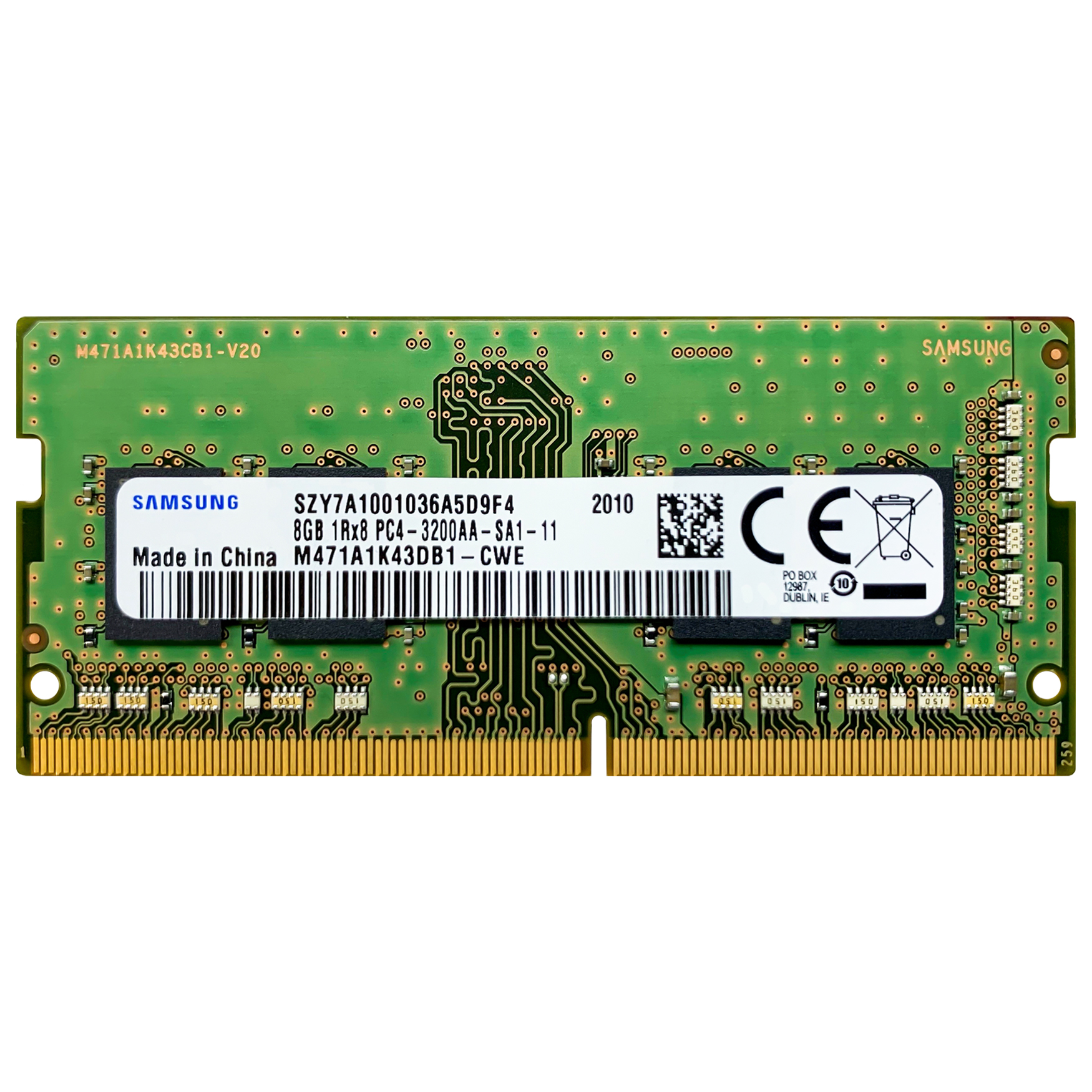 Samsung 8GB DDR4 3200 MHz PC4-25600 SODIMM Laptop Memory RAM