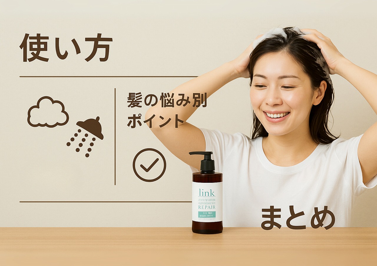 リンク ケラチンシャンプー｜美容師絶賛の補修力！サロン品質の美髪