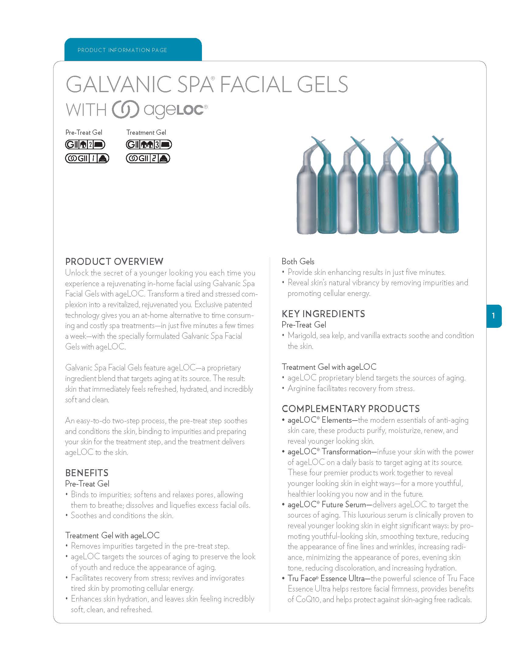 Galvanic Facial Spa Treatment Gels | A4Beauty.com