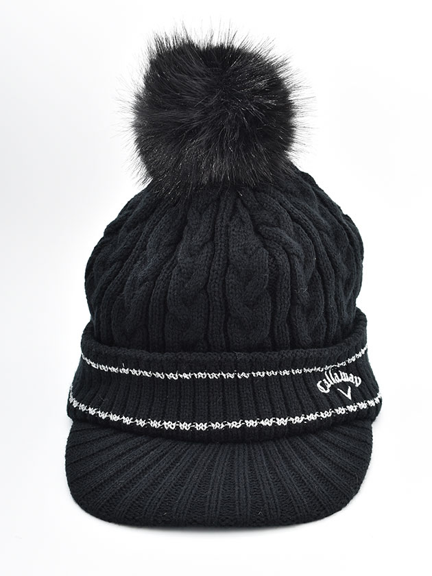 キャロウェイ 25年秋冬新作 ケーブル編みニットキャップ C25291218