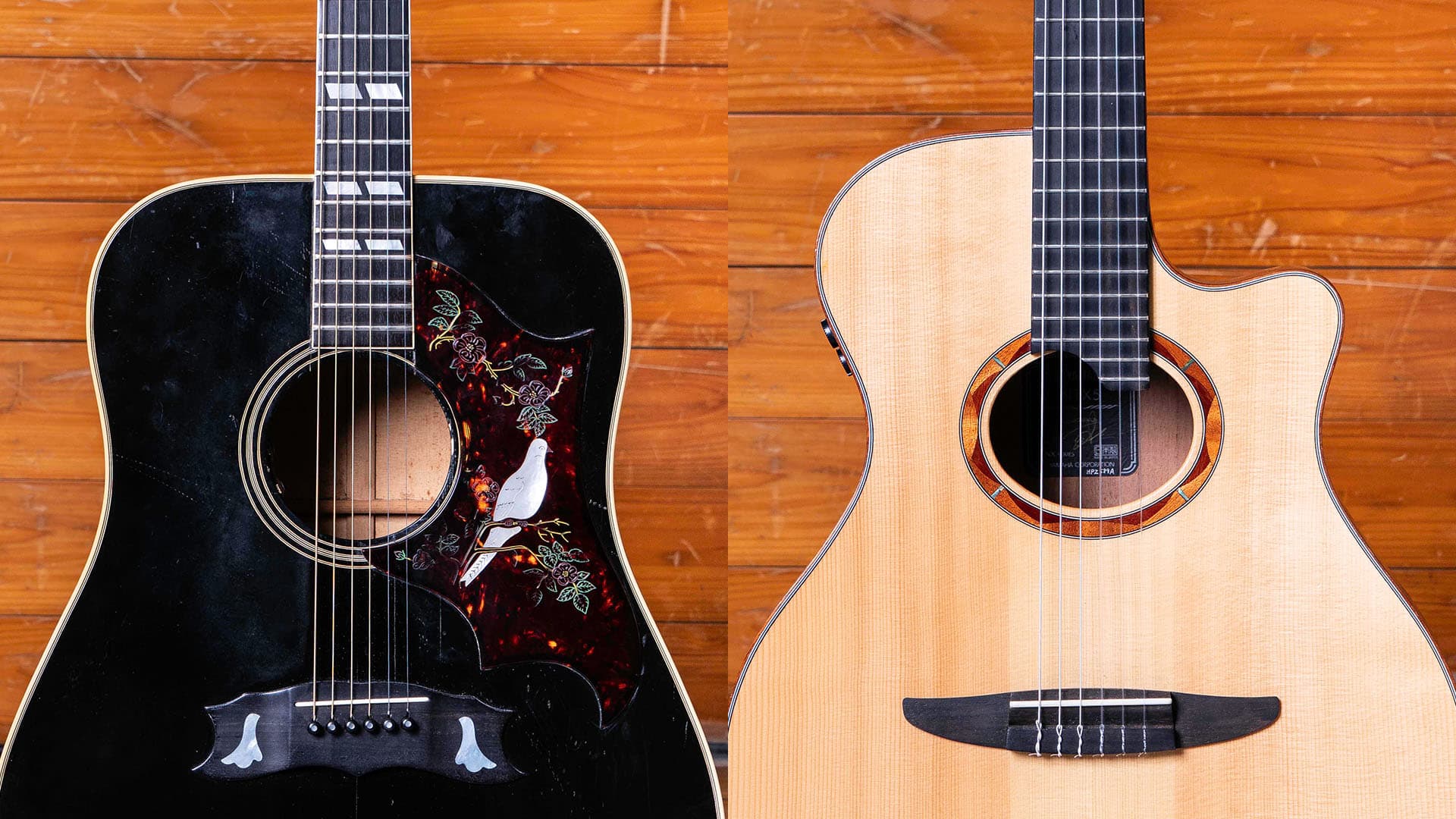 キマグレンのISEKI＆KUREIが使用したヤマハのエレガット＆ギブソンの