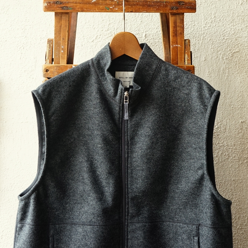 STILL BY HAND 上品さのあるウールパイルのフリースベスト | ACOO TOKYO