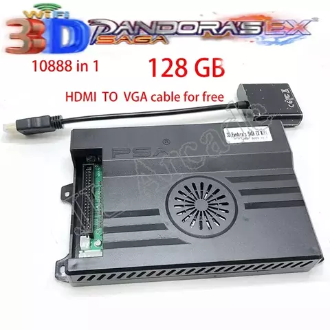 Pandora 3D WIFI EX SAGA caixa de arcade 128 gb 10888 em 1Save