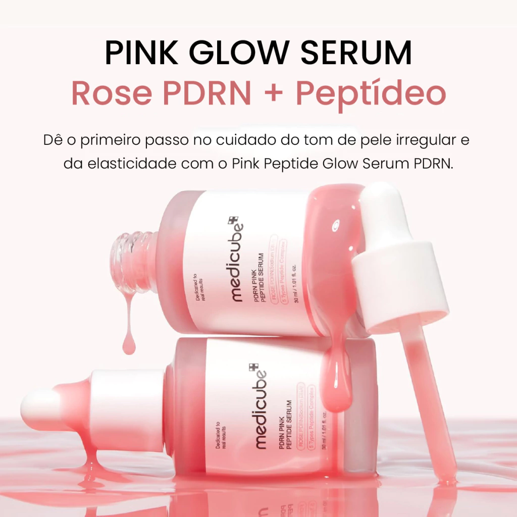 Sérum Facial Medicube PDRN Pink Peptide 30ml - Glow e Firmeza