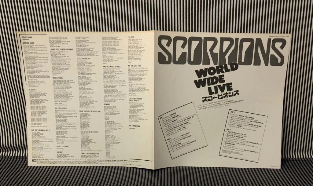 Vinil japonês com Obi - Scorpions – World Wide Live