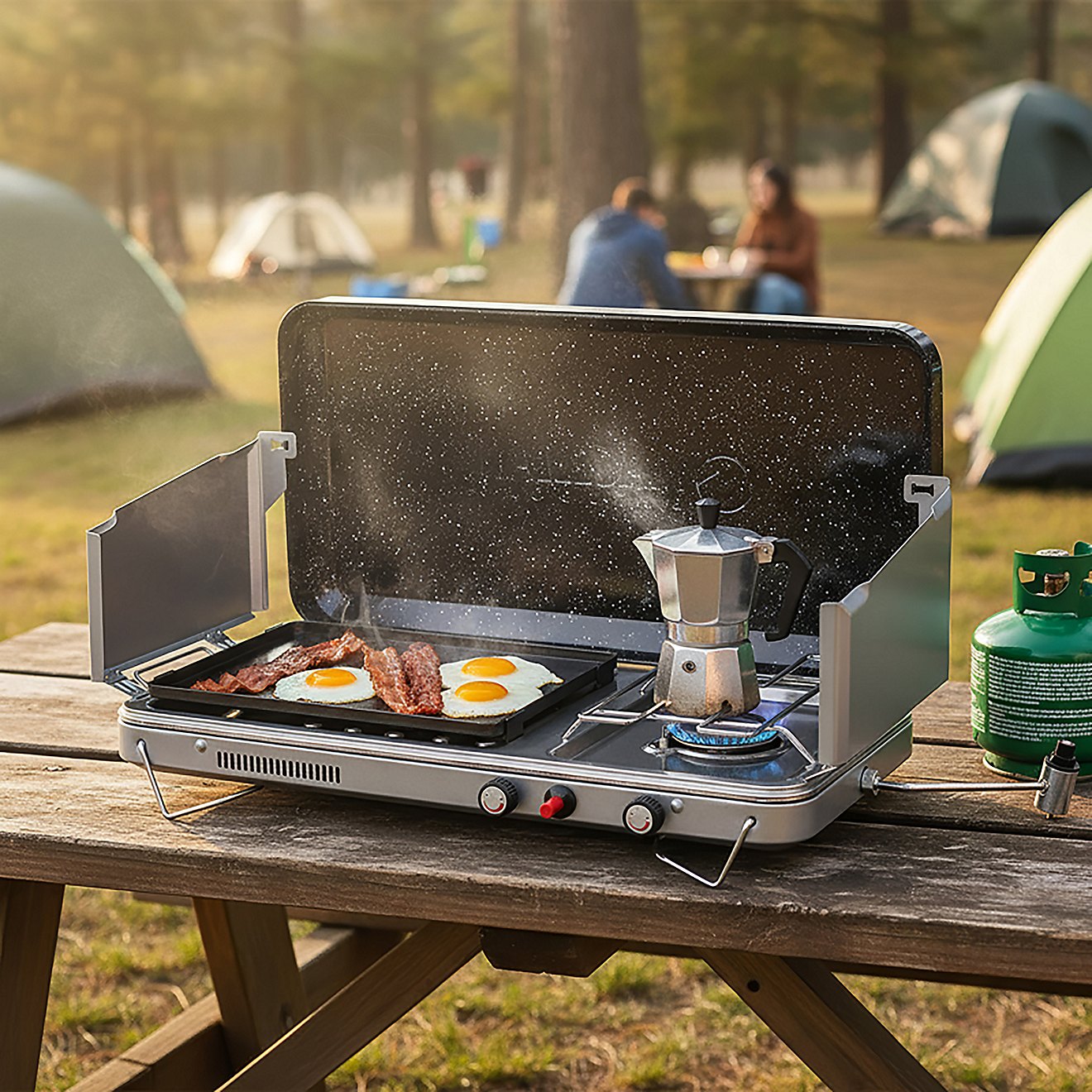 Magellan Outdoors Two Burner Stove with Griddle | Academy