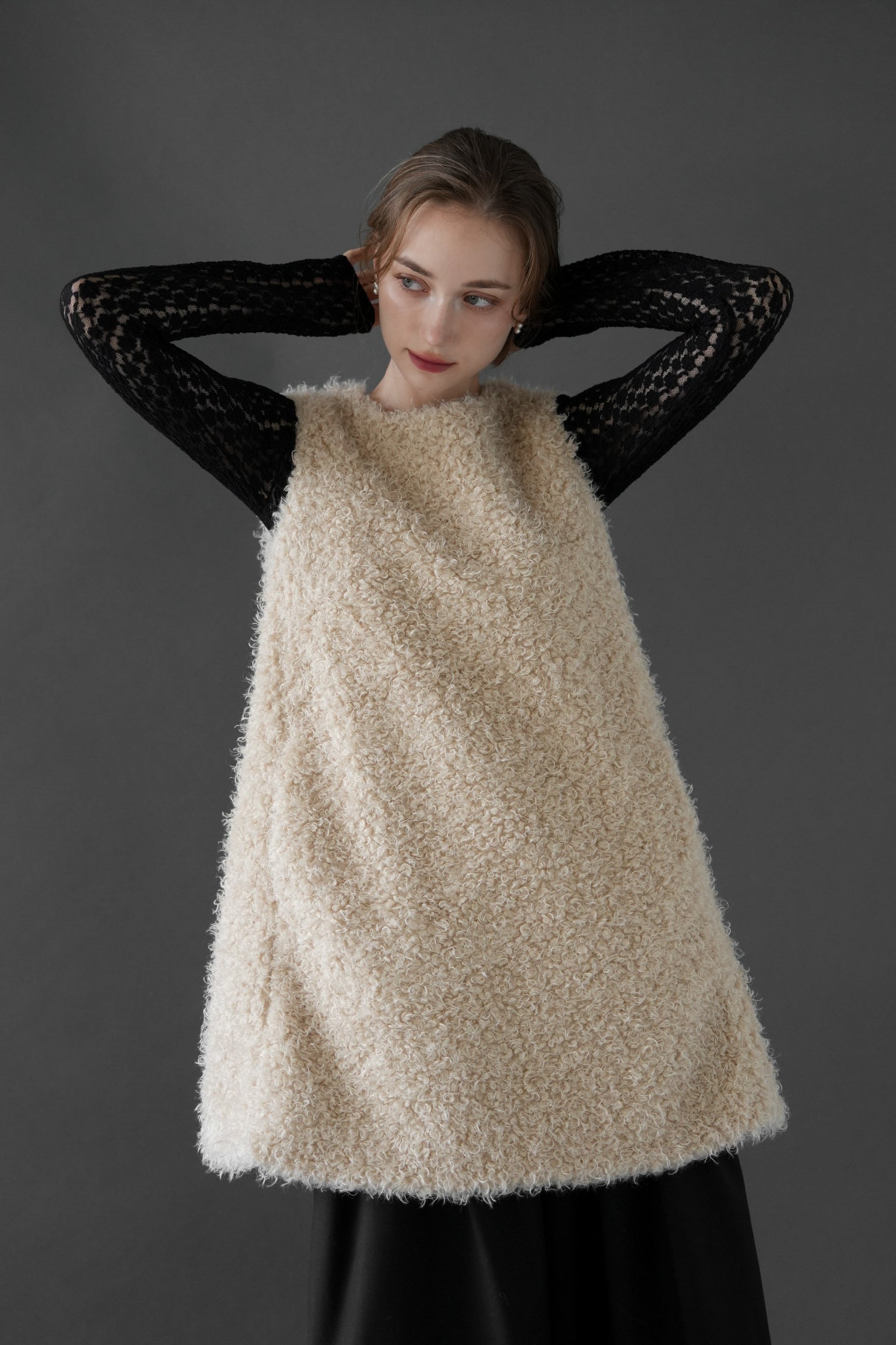 fur vest one-piece – Acka online store