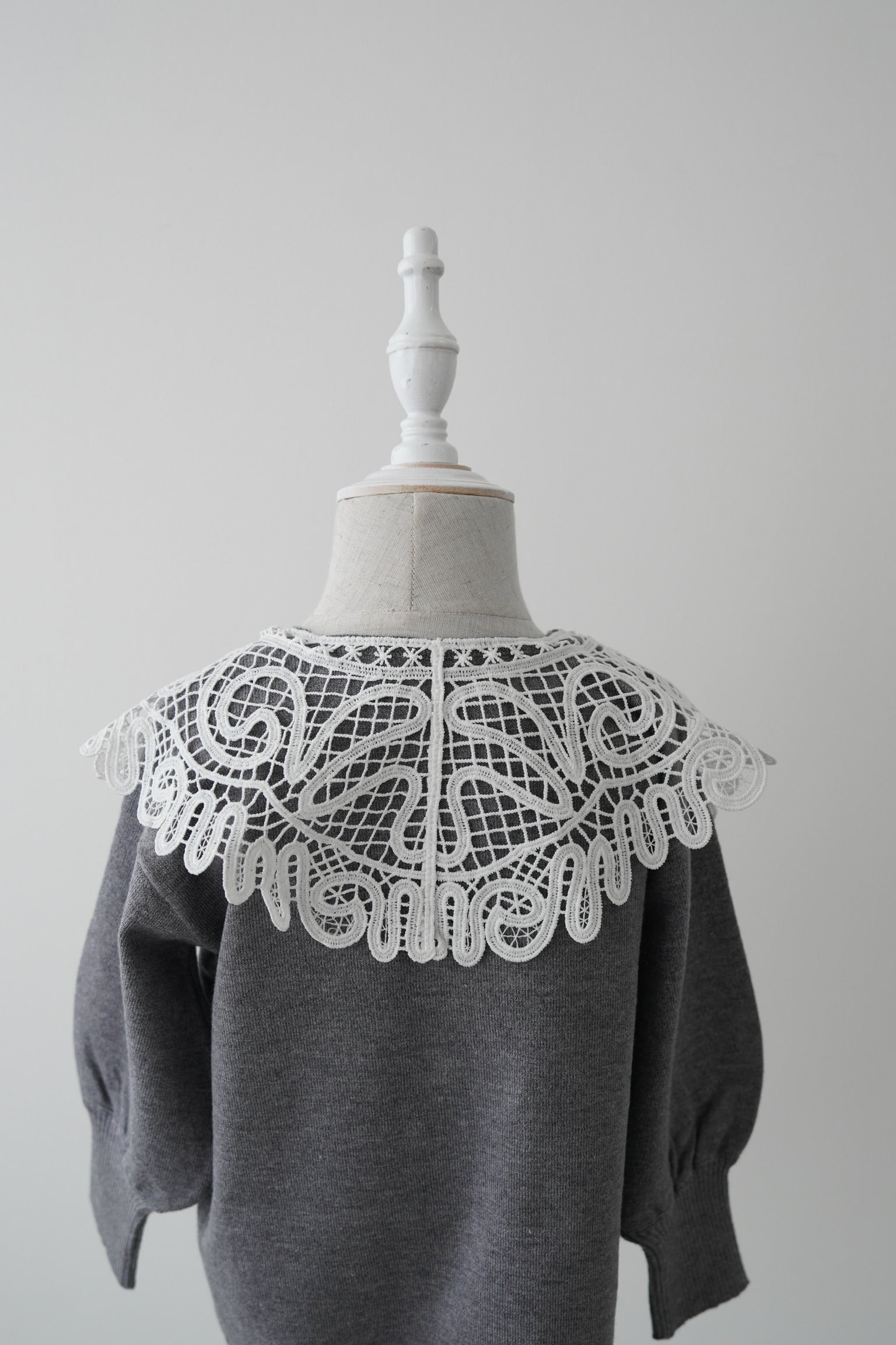 kids］lace collar knit cardigan – Acka online store