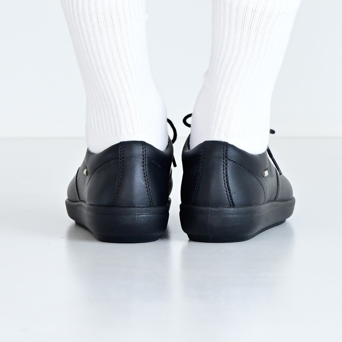 アキレス・ソルボ C 497 黒｜牛革2Eレースアップシューズ