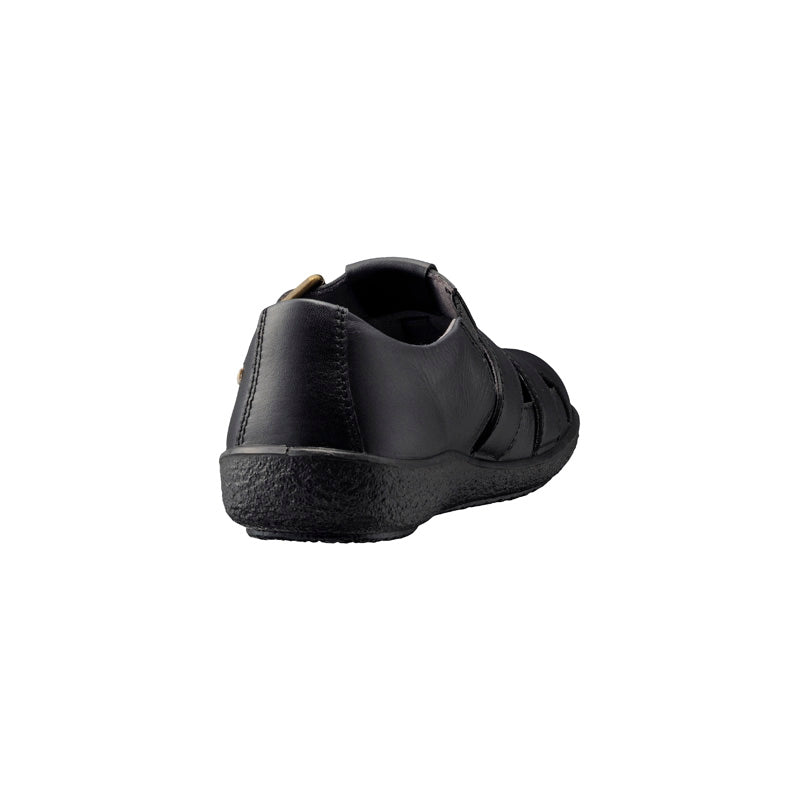 アキレス・ソルボ C 554 黒｜牛革3E ストラップ付きグルカシューズ