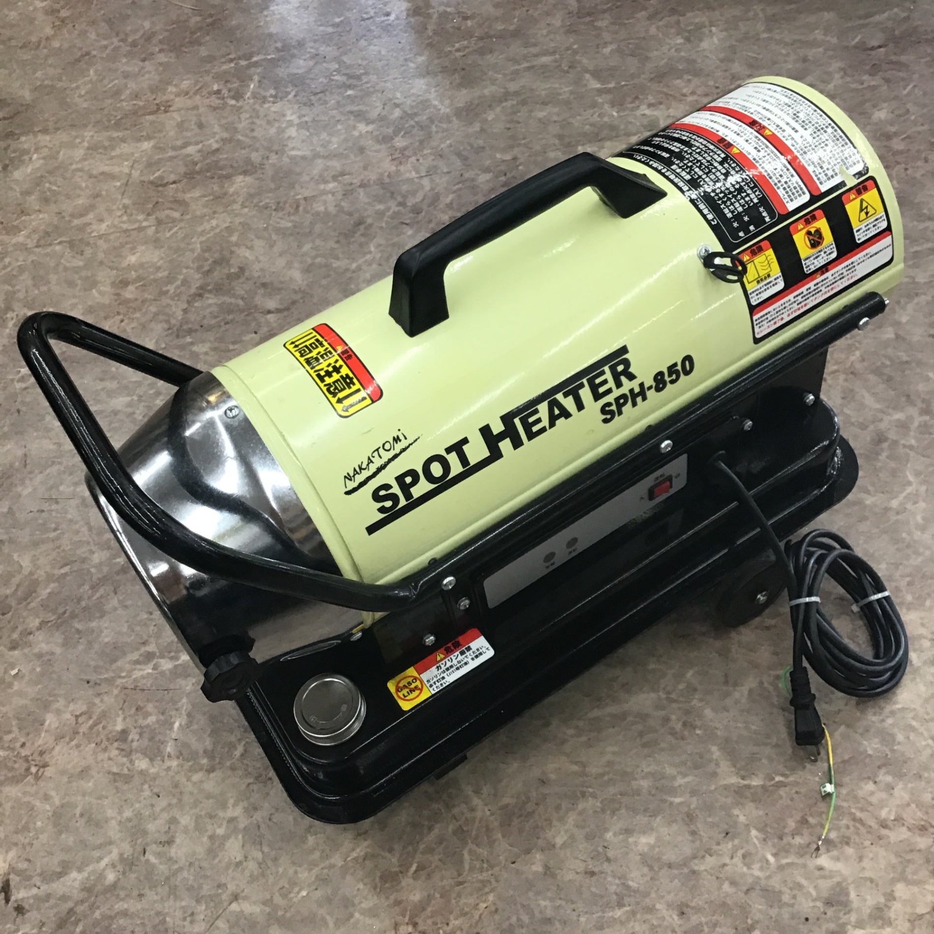 店頭受取り限定】〇ナカトミ スポットヒーター 軽量12.8kg 10時間燃焼