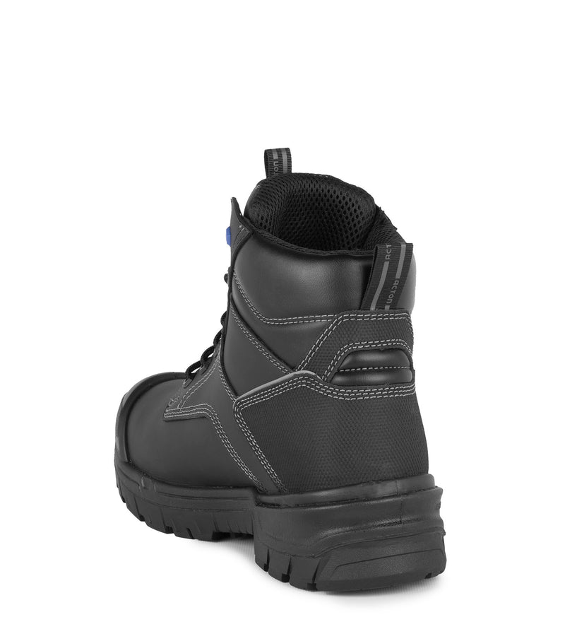 Dozer, Black | 6'' Leather Work Boots | Flexible Internal Metguard