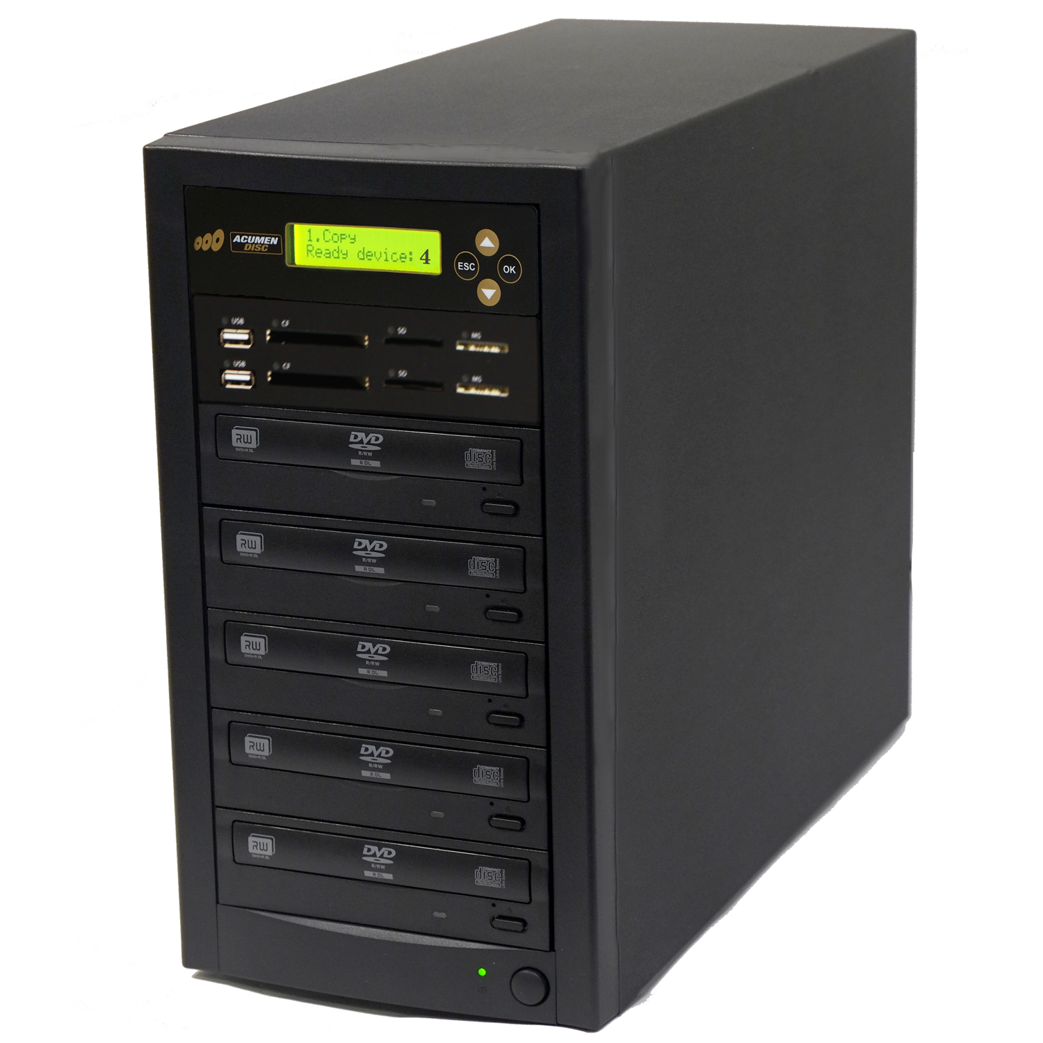 Acumen Disc 1 to 4 CrossOver media duplicator - cf sd usb to dvd