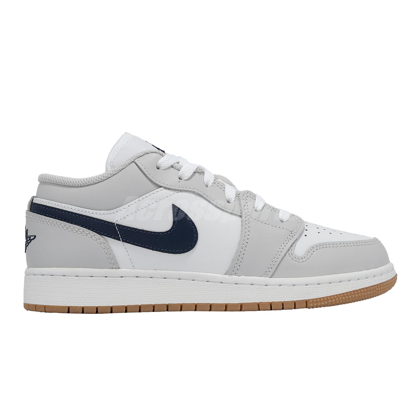 Nike Air Jordan 1 Low GS AJ1 Georgetown Kids Youth Women Casual