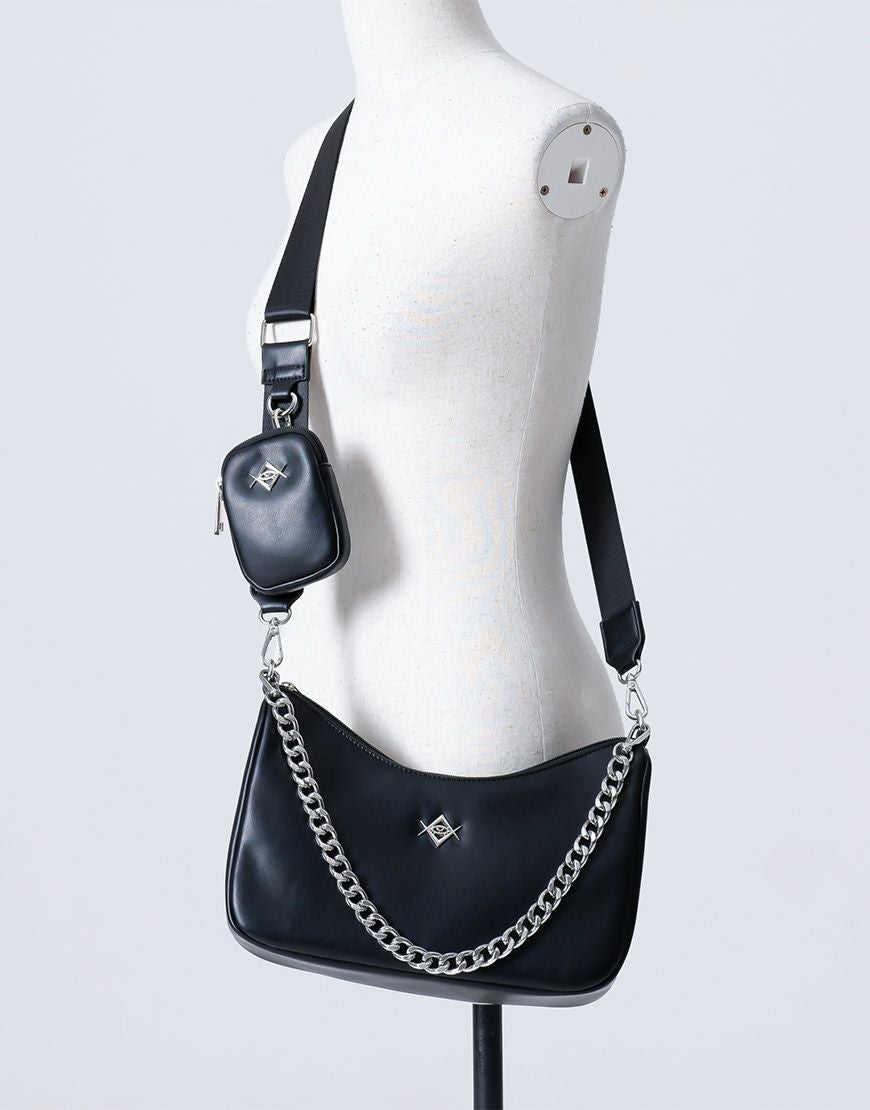 REFLEM【レフレム】PUレザー2WAYオリジナルチャーム付きチェーン