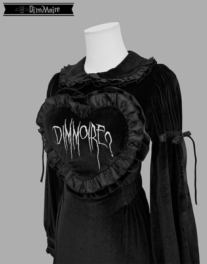 DimMoire【ディムモアール】ベロアワンピース/Black