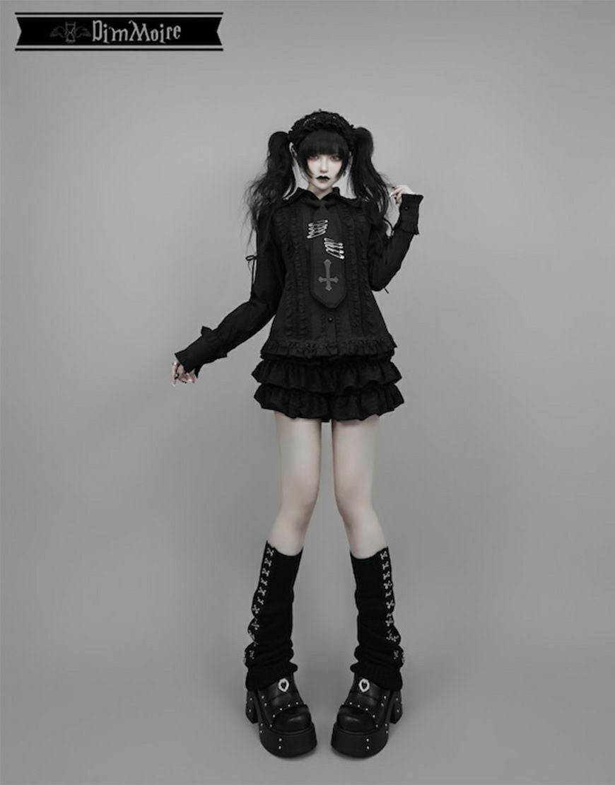 DimMoire【ディムモアール】スプリングホックレッグカバー/Black