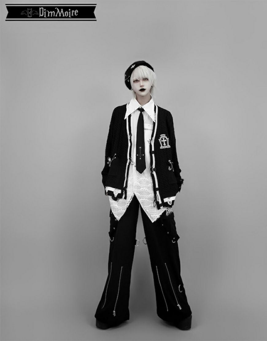 DimMoire【ディムモアール】Gothic学園カーディガン/Black