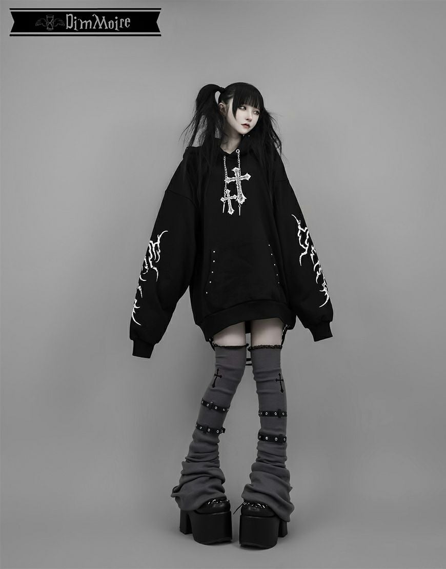 DimMoire【ディムモアール】十字の誓いニーハイウォーマー/Gray