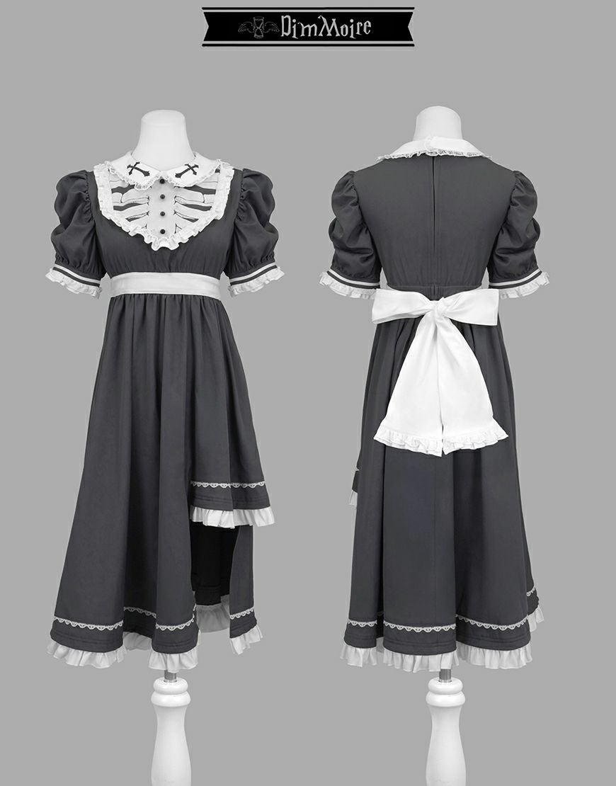 DimMoire【ディムモアール】儚骸アシメワンピース/Gray