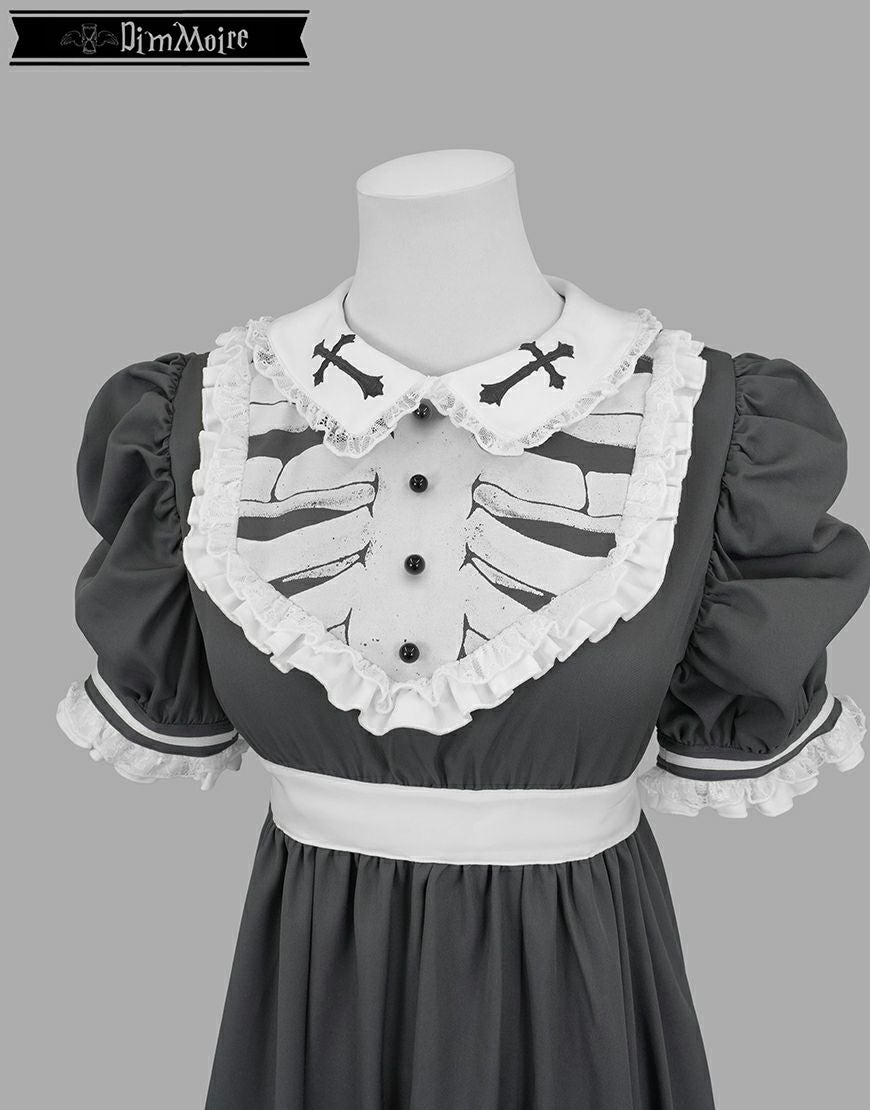 DimMoire【ディムモアール】儚骸アシメワンピース/Gray