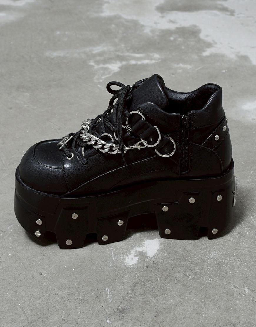 REFLEM【レフレム】ニューボンテージデザインプラットフォームシューズ