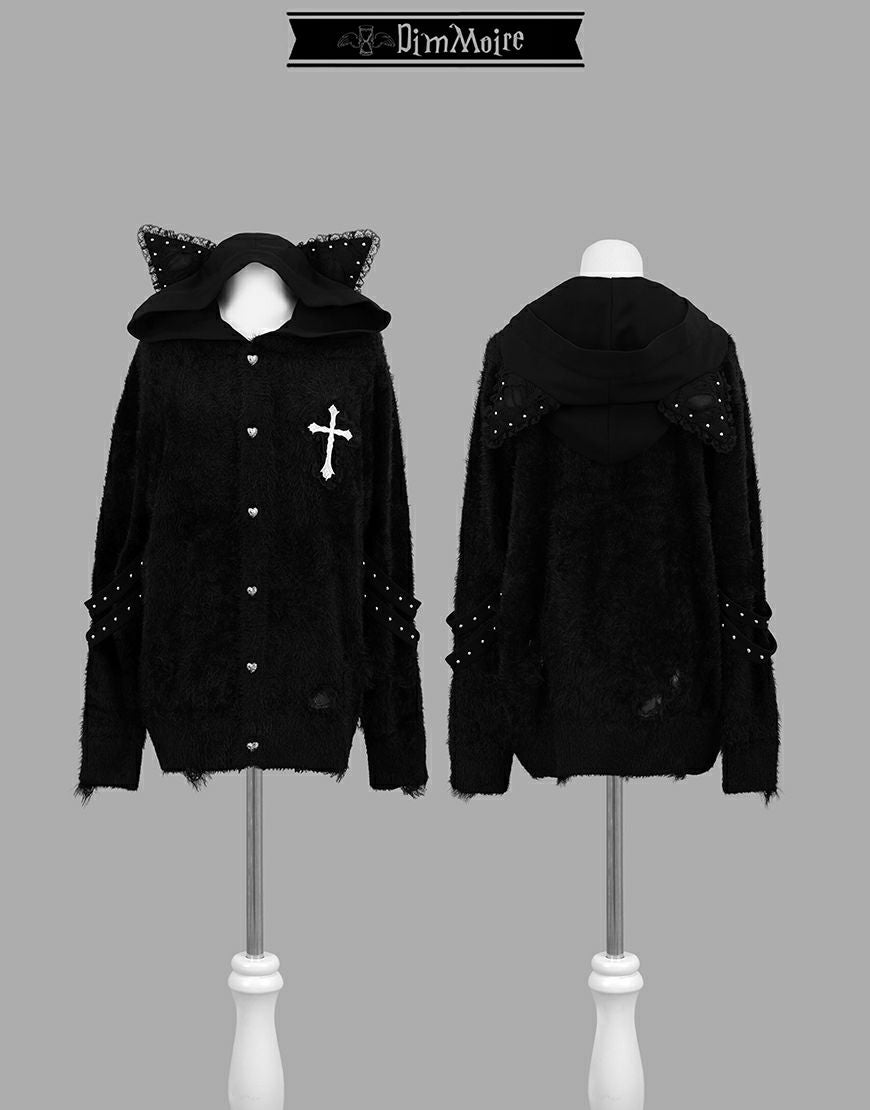 DimMoire【ディムモアール】夢纏うサスペンダースカート/Black