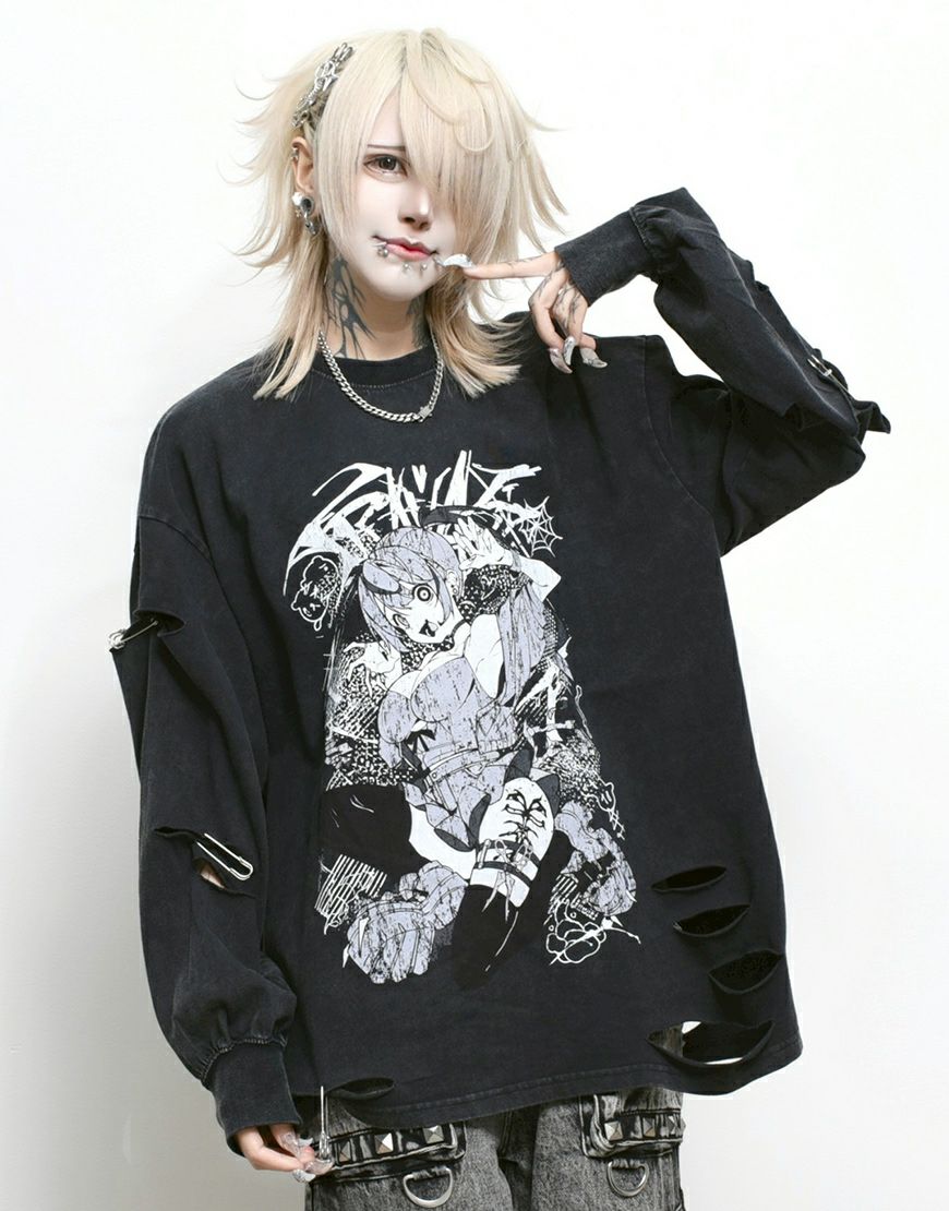 DimMoire【ディムモアール】キャミオフショルT/Black