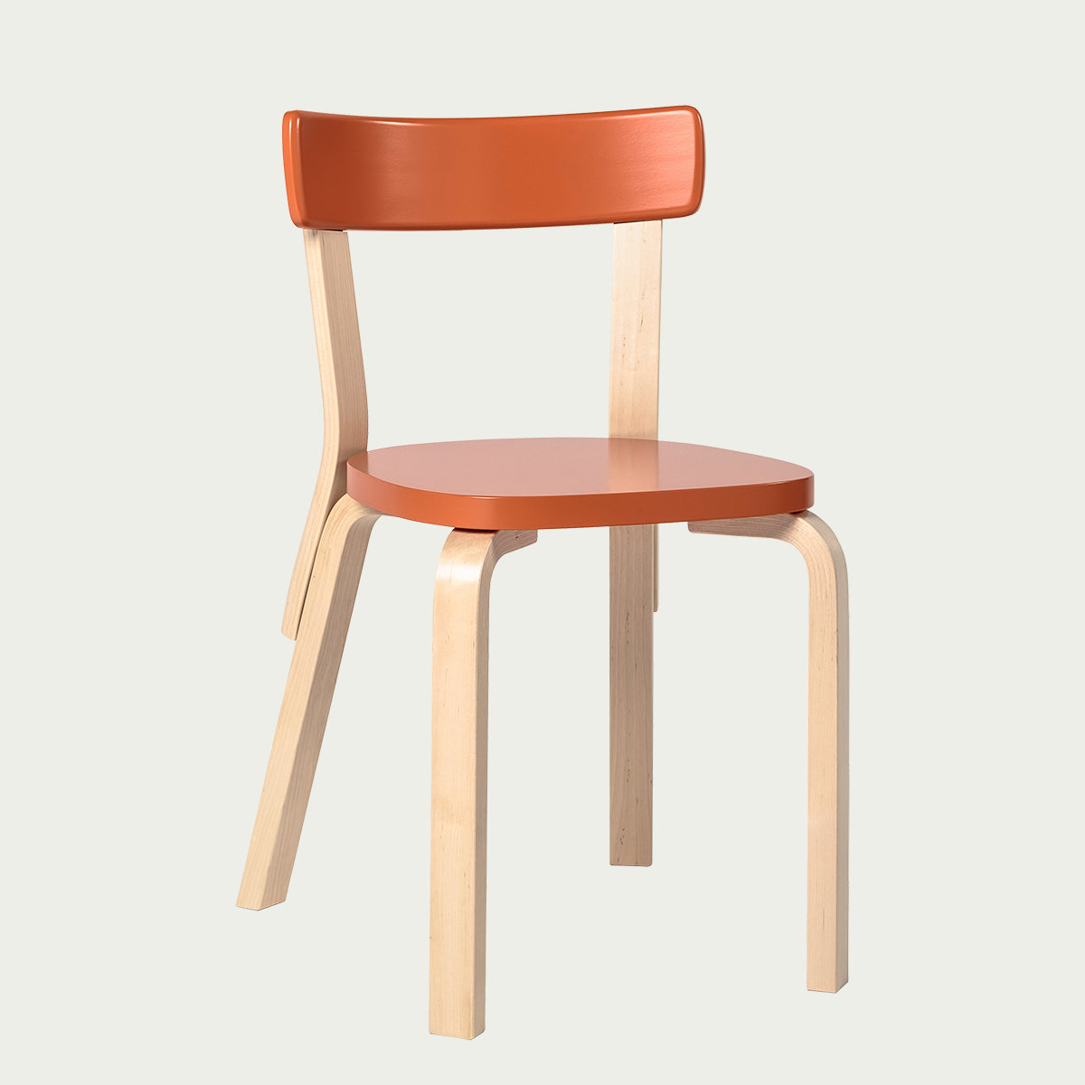 Artek Alvar Aalto - 69 Chair - Seat & Backrest Lacquered - Artek