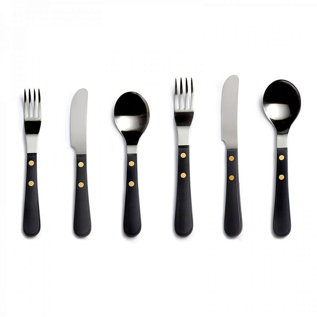 David Mellor Design Provençal Black Stainless Steel Cutlery