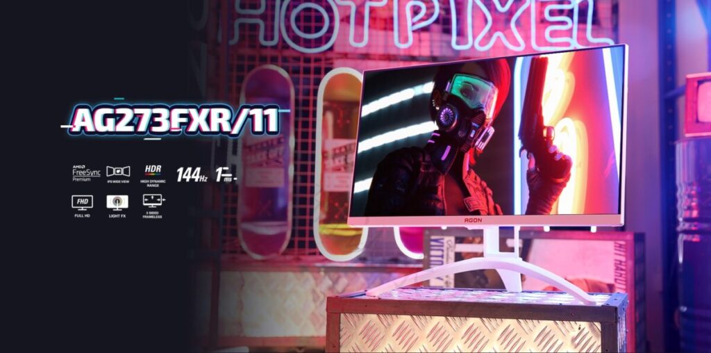 インテリアを彩るホワイト&ピンクのかわいいゲーミングモニター | アボログ