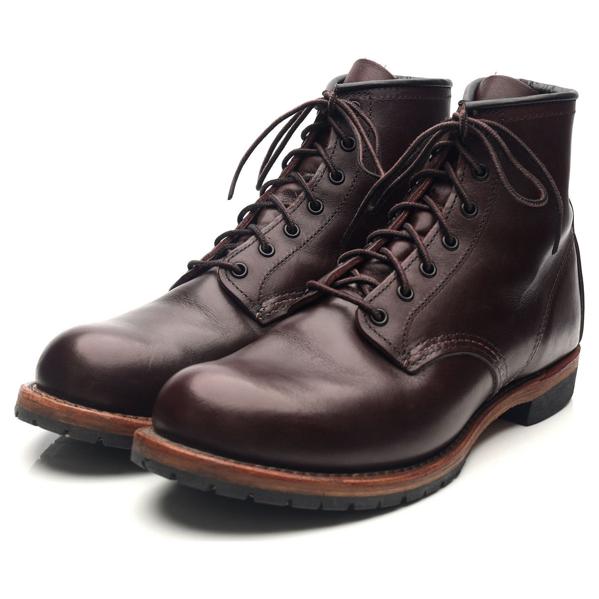 9011' Burgundy Leather Beckman Boots UK 7.5 US 8.5 - Abbot's Shoes