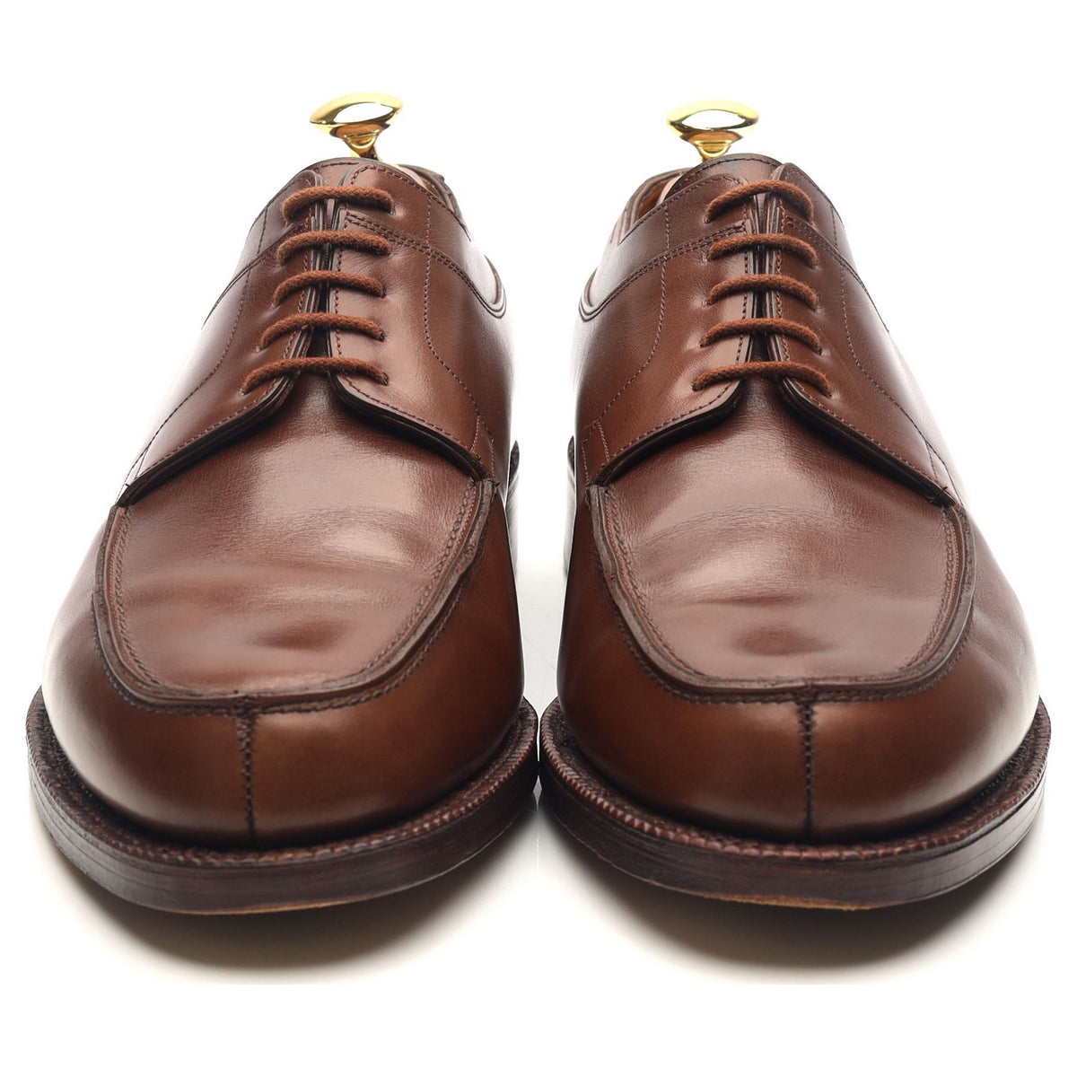 Barros' Brown Leather Split Toe Derby UK 8.5 EE - Abbot's Shoes