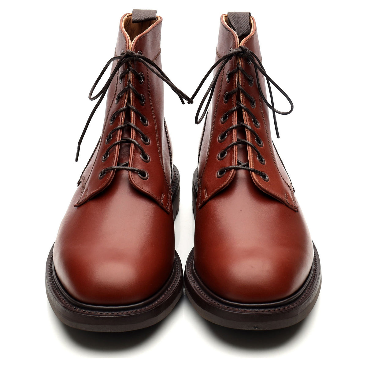 Kelso' Brown Leather Boots UK 9 F - Abbot's Shoes