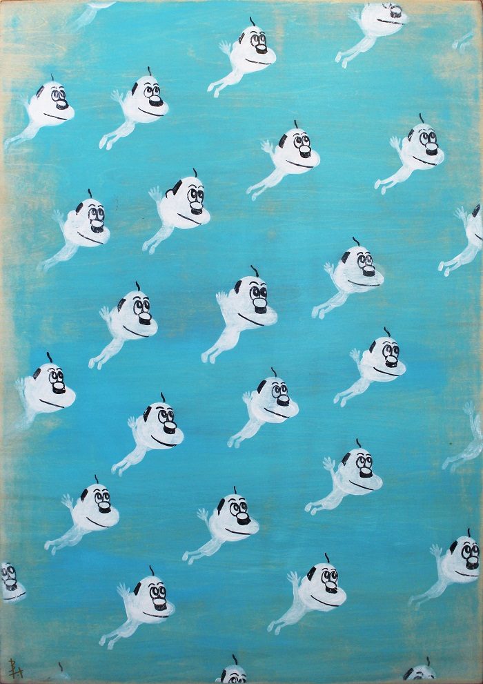 しりあがり寿 展 オヤジ全開 －OYAJI FULL OPEN－」伊勢丹新宿店