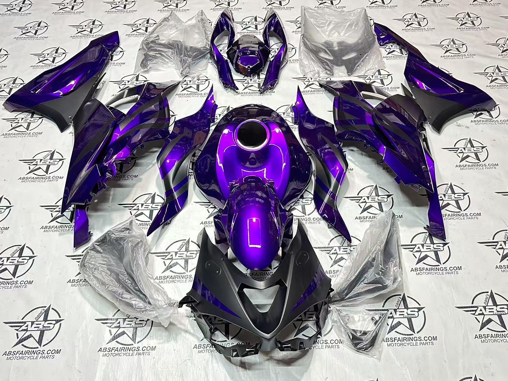 Pearl Purple and Matte Black - 2024 To 2026 ZX-6R | ABS Fairings